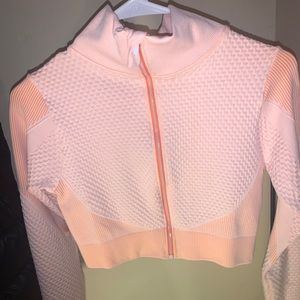 Pink cropped sweater